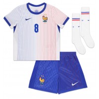 Camiseta Francia Aurelien Tchouameni #8 Segunda Equipación Replica Eurocopa 2024 para niños mangas cortas (+ Pantalones cortos)